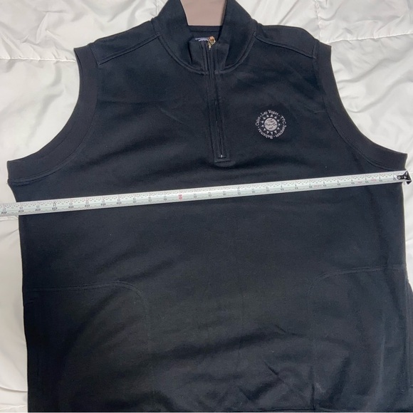 AHEAD 1/4 Zip Black Golf Vest Pro-Am Golf Tournament Men's Size XL TPC Sawgrass - Picture 5 of 6